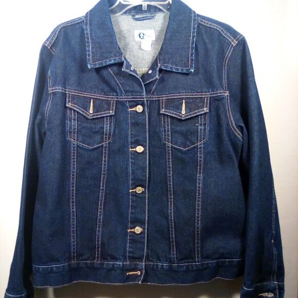NWOT Arizona Jean Company Denim Jacket Large - Picture 1 of 9